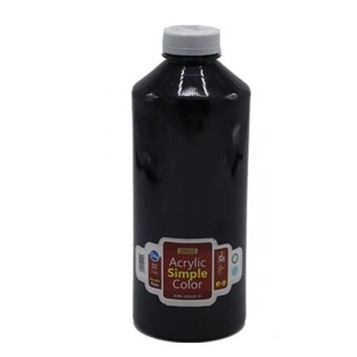 رنگ اکریلیک ساده 1 کیلویی  مشکی کد acrylic simple 5324